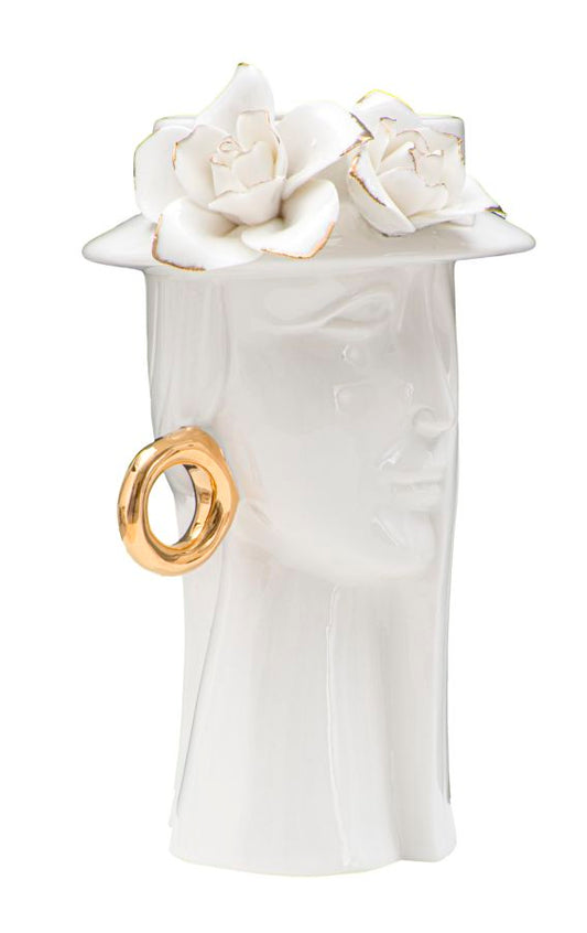 Vaso Eleganza Femminile in Porcellana 15x13,3x23,5 cm