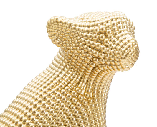 Statuetta Leopardo Dorato 23x15,5x29 cm