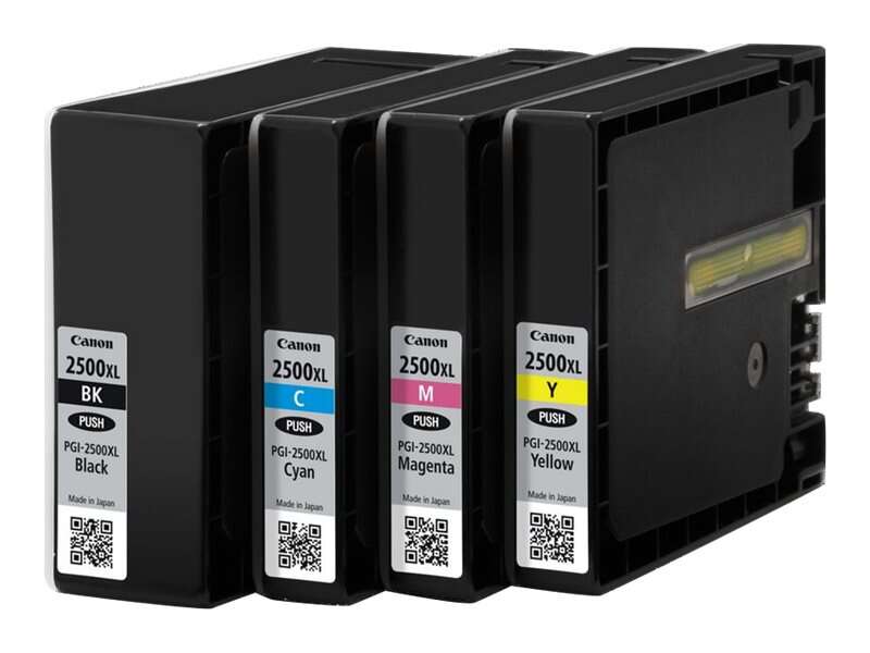 Canon PGI2500XL Confezione 4 Cartucce d'Inchiostro Originali - 9254B004/9254B010