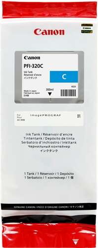 Canon PFI320 Ciano Cartuccia d'Inchiostro Originale - 2891C001/PFI-320C