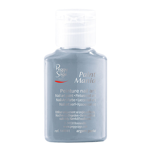 PEGGY SAGE LACCA NAIL ART PAINT MANIA ARGENT PERLE 25ML