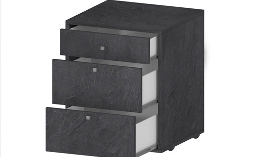 Cassettiera con Ruote DALIA – 47x45x61,2 cm, Colore Report, 3 Cassetti