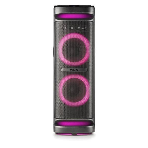 NGS Wild Space 3 Altoparlante DJ 4000W Bluetooth 5.3 con Woofer 10" - USB e AUX - Illuminazione LED - Telecomando - Colore Nero