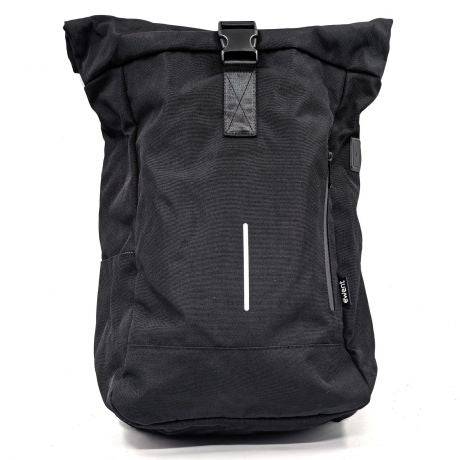 Ewent EW2536 Trendy Roll Zaino per Portatile fino a 17,3" - Impermeabile - Cinghia per Trolley - Schiena e Spalle Traspiranti - Tasca Posteriore Antifurto - Colore Nero