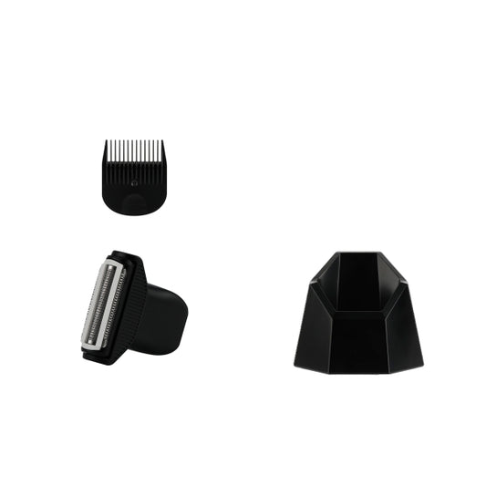 Blacknuance by Rene ZZ The Sculptor Tagliacapelli Barba e Capelli con LED - Batteria 600mAh - Display Frontale - Lama Ceramica - IPX7 - Porta USB-C - Include Accessori - Nero