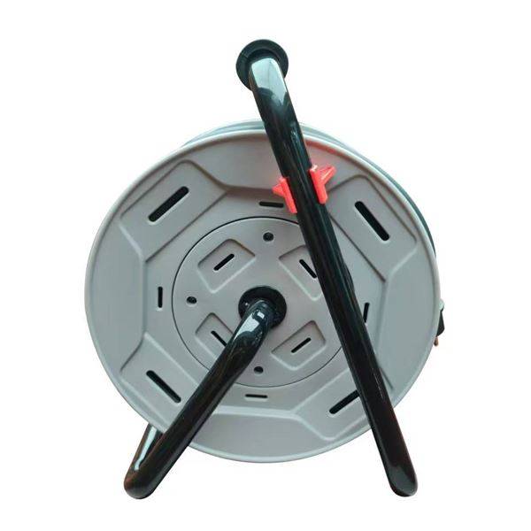 Elbat Avvolgitore Prolunga con Protezione Termica - 4 Schuko - Carico Massimo Avvolto 1100W, Svolto 3200W - Cavo 25m
