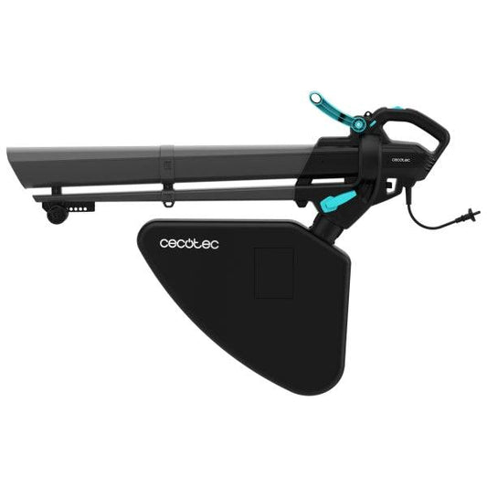Cecotec AirForce 3300 Crush and Go Soffiatore Aspiratore Foglie - 3300W - Varie Velocità - Trituratore Incorporato - Sacchetto 40L - Velocità fino a 270km/h - Colore Nero e Azzurro