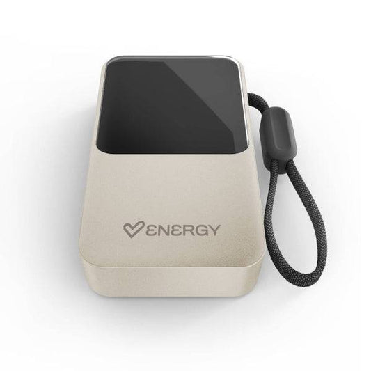 Energy Sistem Pro Powerbank 20000 mAh - 45W - Tecnologia Intelligent Power Delivery - 2 Porte per Ricarica Simultanea - USB-C e USB-A - Sensore NTC - Colore Champagne