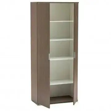 Armadio a Due Ante 180 Rovere Grigio cm 75x38x174 Armadi Hobby Shop Solution
