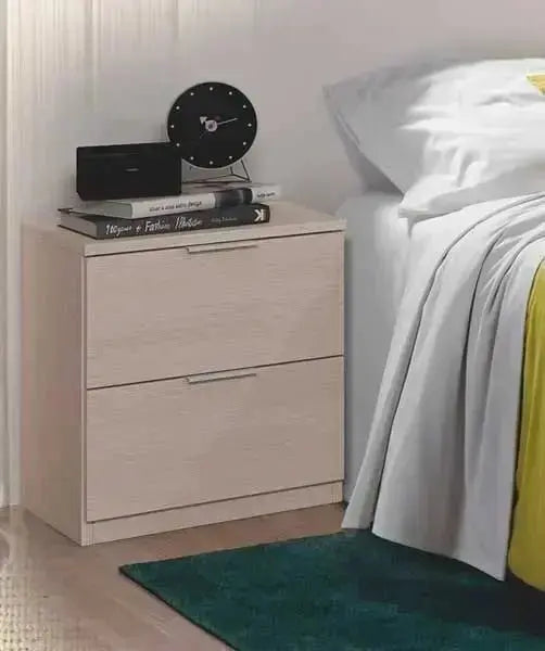 Comodino 2 Cassetti 38x34x45h rovere Comodini FORES