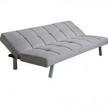 Divano Letto Aaron Grigio Melange: Metallo e Legno, D.178x81x71 Divani Hobby Shop Solution