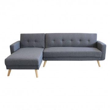 Divano Letto Moderno con Struttura in Metallo e Legno Divani Hobby Shop Solution