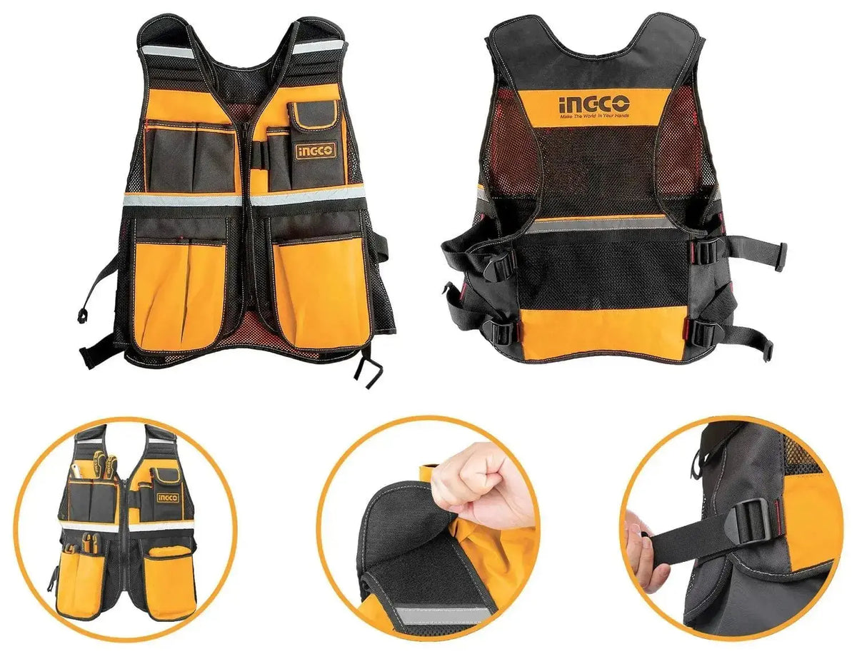 Gilet portattrezzi 7 tasche 42x60x3cm INGCO