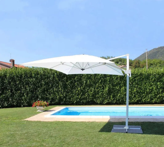 Ombrellone Saturno Bianco P/L 3 x 4 - Dimensioni: m 3 x 4 Ombrelloni e parasole Hobby Shop Solution