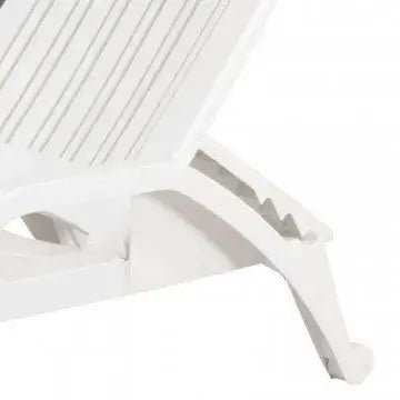 Lettino Zanzibar - Bianco, 190x71x46 cm Sdraio da giardino Hobby Shop Solution