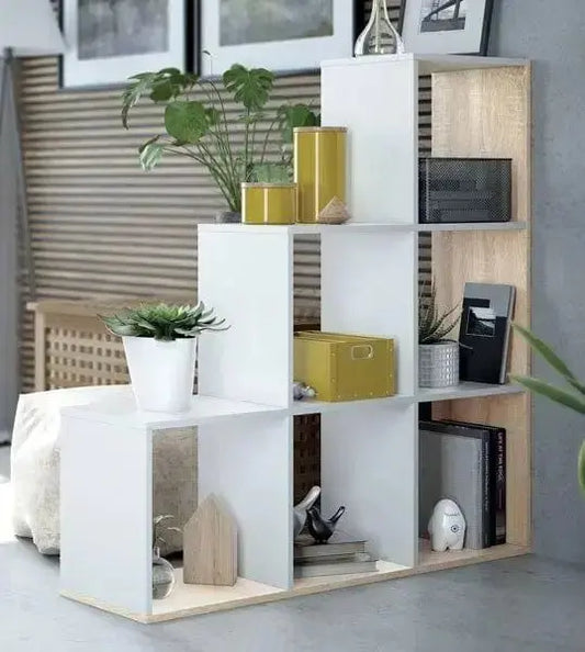 Libreria Box Bianca Lucida con Ripiani e Scomparti Librerie FORES
