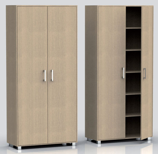 Mobile Scarpiera Alta Mars4 con 6 Piani in Rovere Nordico e Bianco Alpes o Rovere Scarpiere e organizer per scarpe Hobby Shop Solution ROVERE CANADIAN