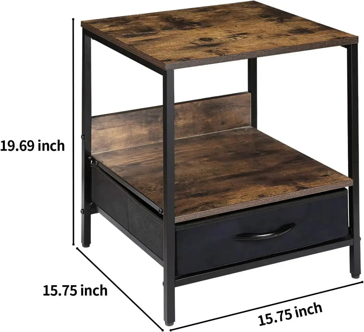 Mobile industrial 1cassetto +1 ripiano 40x35x55h Tavolini da salotto Hobby Shop Solution