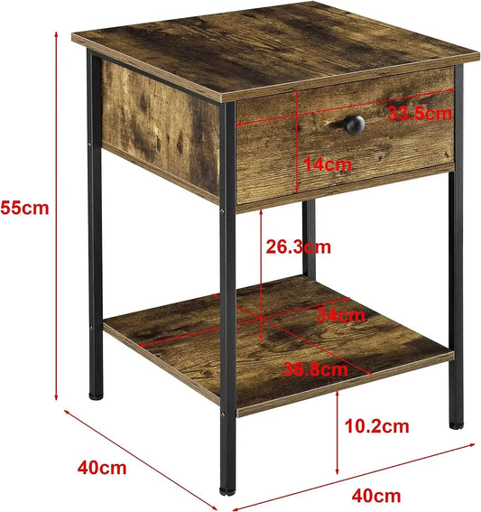 Mobile industrial 1cassetto +1 ripiano 40x35x60h Set di mobili per cucina e sala da pranzo Hobby Shop Solution