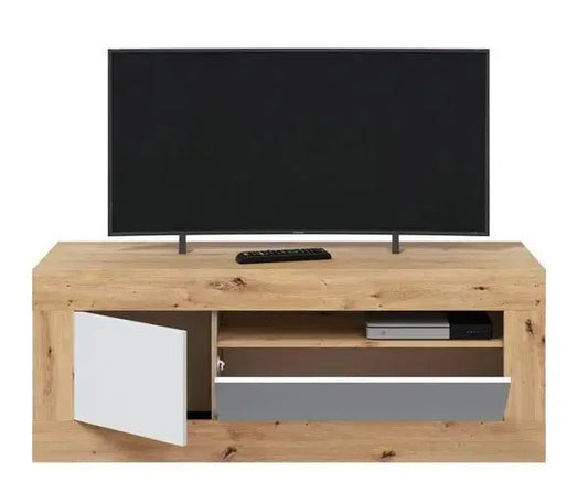 Mobile tv 2 ante Rovere Nodi-Bianco Artik Mobili TV Hobby Shop Solution