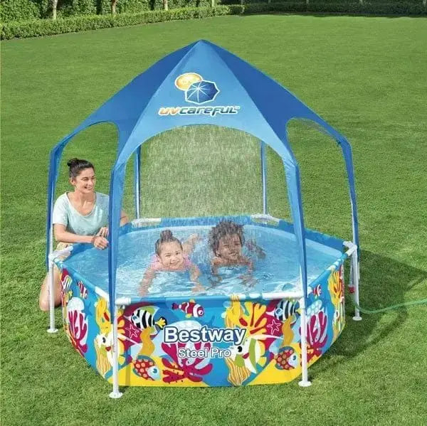 Piscina-gioco con ombregg.183x51 Accessori e Giochi BESTWAY