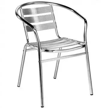 Poltrona Bar Impilabile 1,2: Alluminio, Ø 25x1,2 mm, cm 56x55x74 Sedie da giardino Hobby Shop Solution