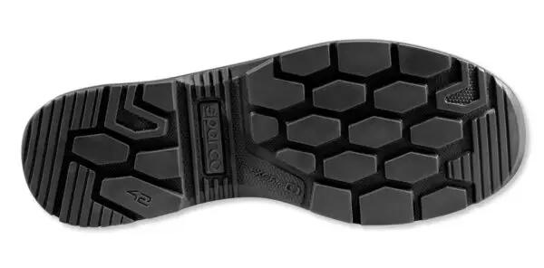 Suola antiscivolo bi-densità della scarpa da lavoro S1P Pato Sparco, con design a esagoni per maggiore aderenza e sicurezza.