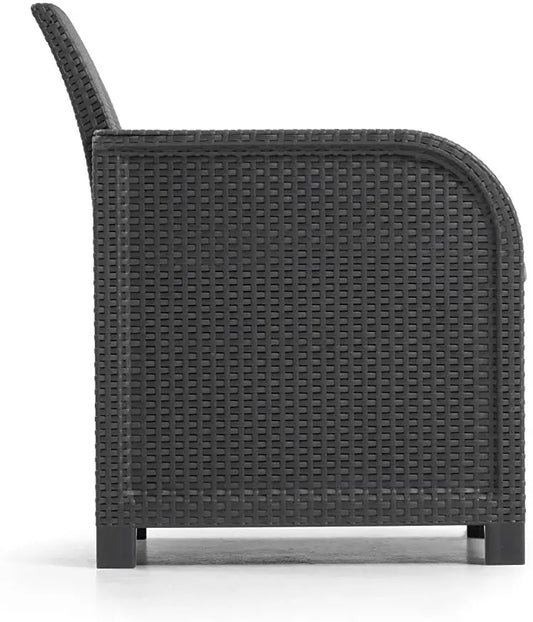 Salotto Rosalie Lounge grafite con cuscini Salotti Hobby Shop Solution