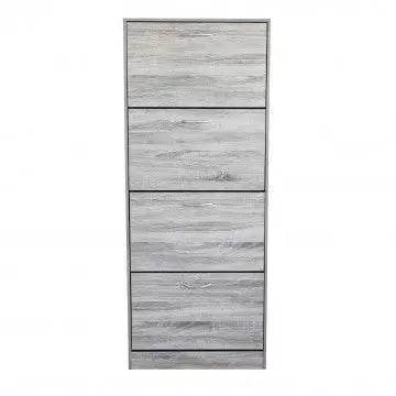 Scarpiera Wendy Grigio Chiaro: Legno, cm 60x24x150 Scarpiere e organizer per scarpe Hobby Shop Solution