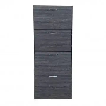Scarpiera Wendy Grigio Scuro: Legno, cm 60x24x150 Scarpiere e organizer per scarpe Hobby Shop Solution