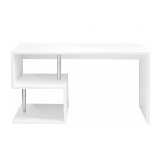 Scrivania Moderna ESSE 140 in Bianco Lucido Scrivanie Italy Web forniture