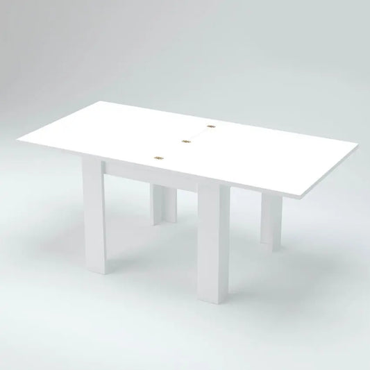 Tavolo Allungabile a Libro Design Moderno Larice Bianco "JESI" Tavoli Italy Web forniture