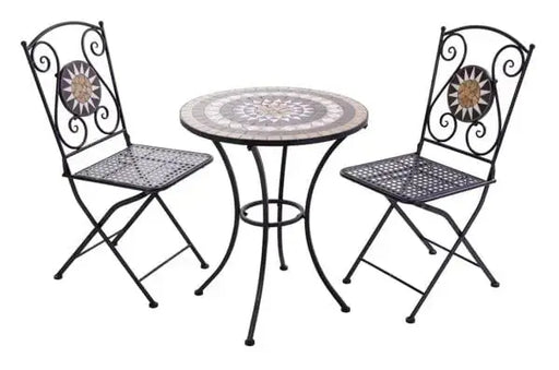 Tavolo mosaico+2 sedie Set da giardino ANDREA BIZZOTTO   