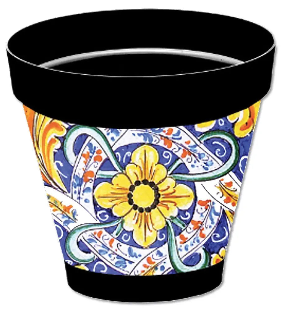 Vaso Sicilia antracite D.18 diversi decori Vasi e fioriere Hobby Shop Solution Santo Stefano