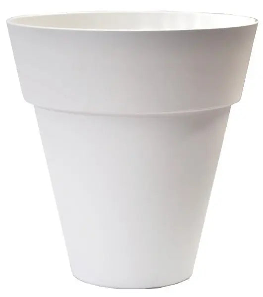 Vaso conico basso icfab 35 diversi colori Vasi e fioriere TELCOM BIANCO