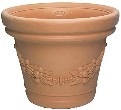Vaso tondo diametro 50 festonato diversi colori Vasi e fioriere DI MARTINO TERRACOTTA