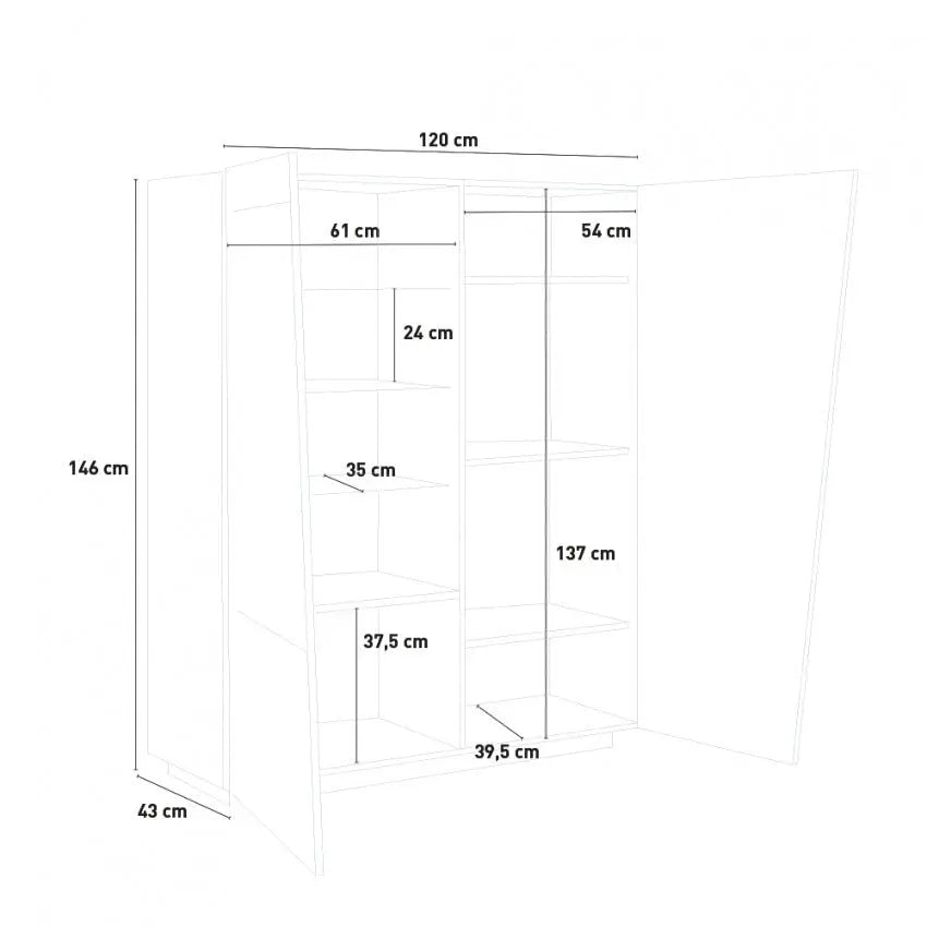 Vetrina Moderna con 2 Ante Battente Ardesia della linea Vega Vetrine Italy Web forniture