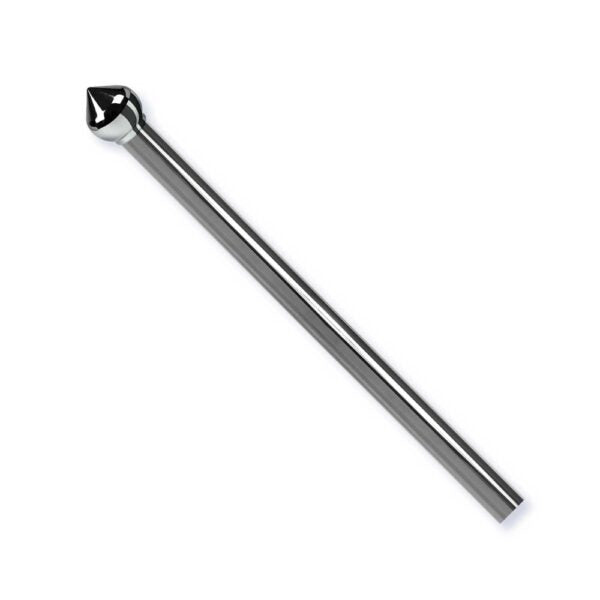 Bastone per tende in acciaio nero lucido estensibile da 120 a 210cm con terminale bulbo, design moderno e resistente, ideale per ogni ambiente.