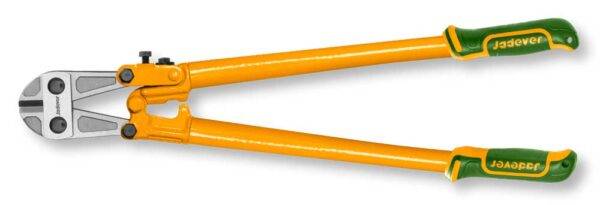Tagliabulloni 12P 300MM compatto Jadever con impugnatura ergonomica verde e gialla, ideale per tagli precisi in ambito domestico e professionale.