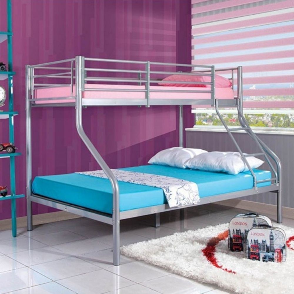 Letto a castello aladdin struttura robusta in acciaio cm.90x190/140h Letti a castello Hobby Shop Solution