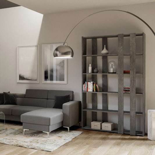 Libreria Kato Small: Variazioni di Stile per Spazi Compatti Librerie made in italy Hobby Shop Solution Libreria A Cemento