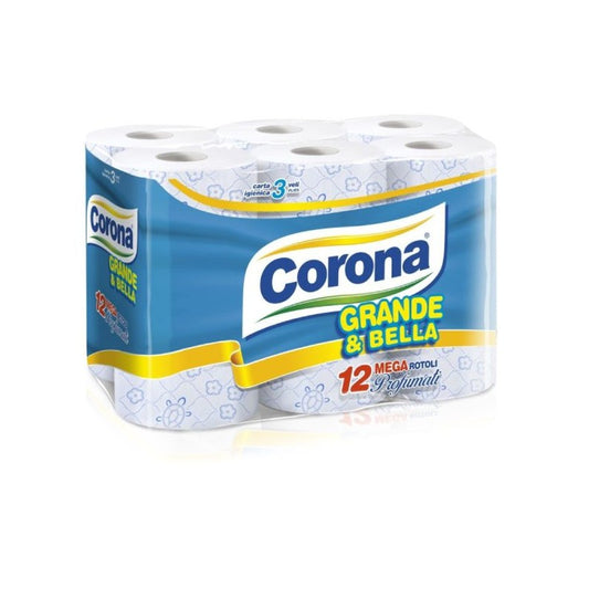 Carta Igienica Corona 12 Rotoli Grande Formato