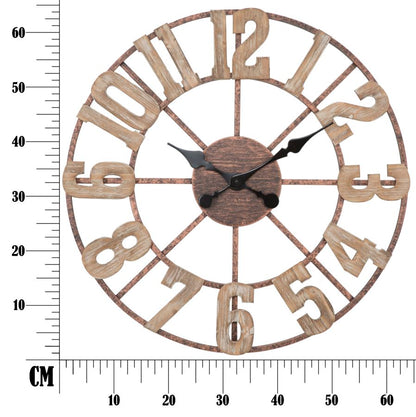 Orologio da parete elegante in mdf e metallo ø 63,5 cm