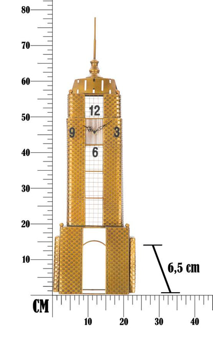Orologio da muro moderno Empire Building cm 23,5x6,5x78