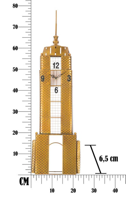 Orologio da muro moderno Empire Building cm 23,5x6,5x78