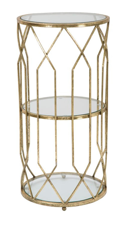 Tavolino Portatelefono Elegante Tunisi Doppio ø 35x71 cm