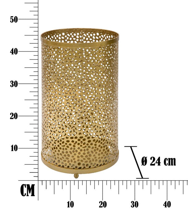 Portaombrelli Glamoro in Metallo Dorato Ø 24x43 cm