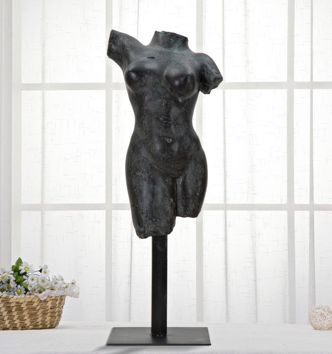 Scultura Elegante Donna in Resina 19x17x50 cm