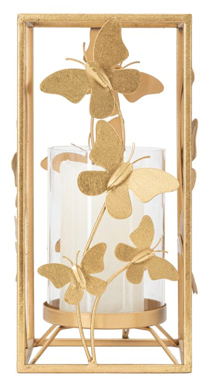 Portacandele Farfalla Glam 14x14x29 cm