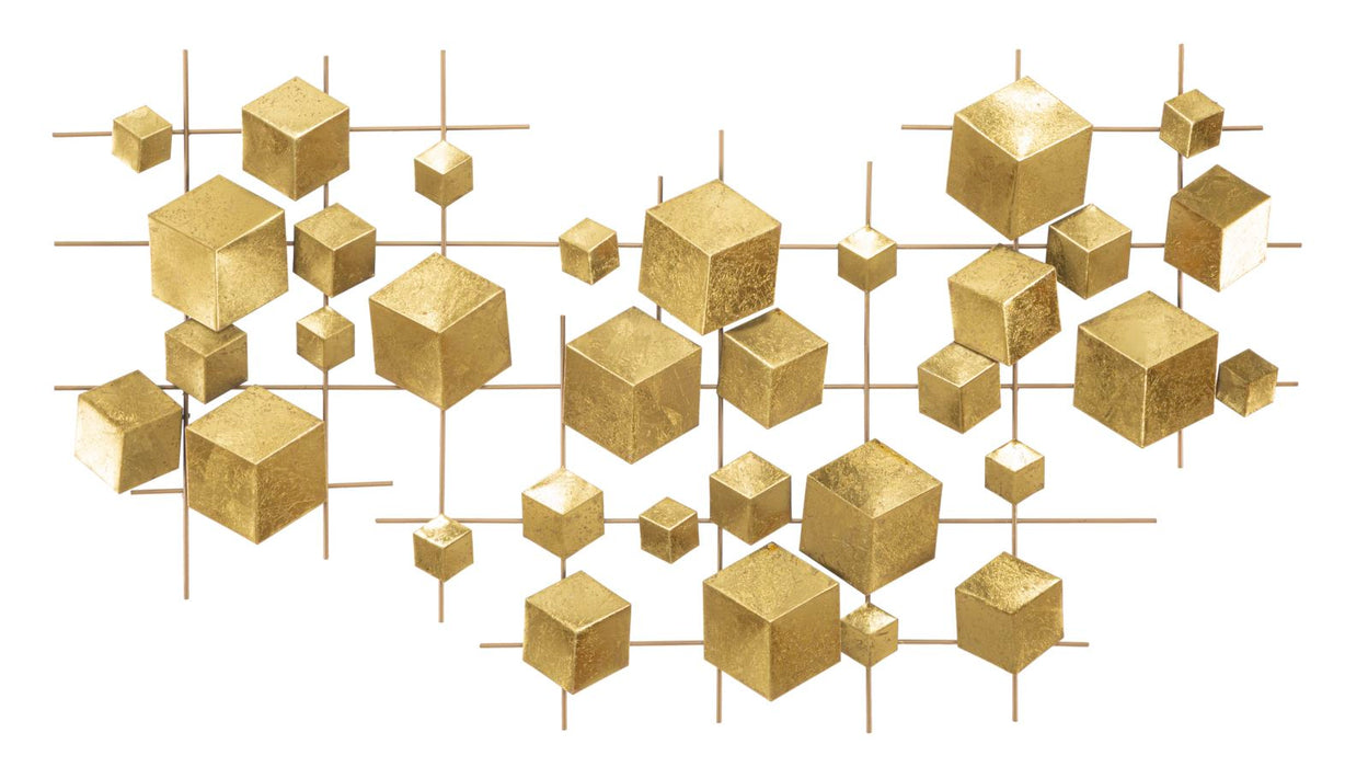 Pannello in Ferro Geometrico 90,5x3,5x50 cm